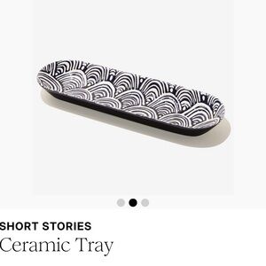 Ceramic Tray - Navy and White